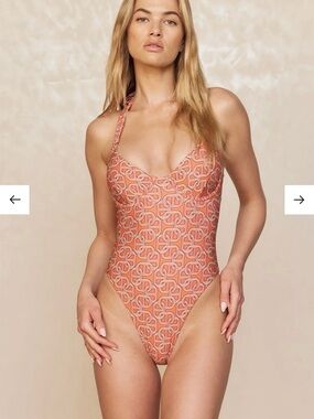 Monday Swimwear Honolulu One Piece Chain Geo Swimsuit